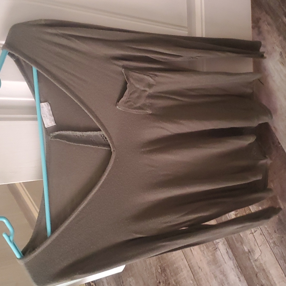 Glitz long sleeve, green, XL